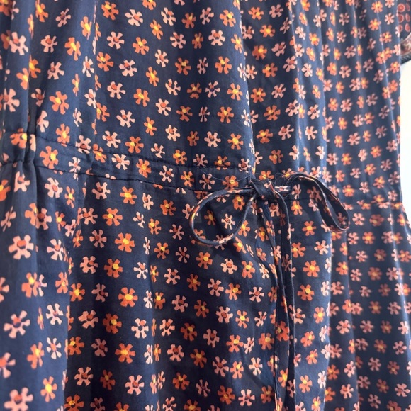 Trovata Birds of Paradis Nancy Midi Dress Floral Short Sleeve XS - Picture 6 of 8